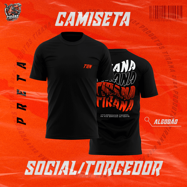 Camiseta Social Torcedor Tirana